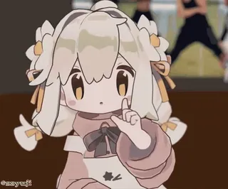☝️ Anime, Personaje, Lindo, Kawaii, Animación whatsapp sticker
