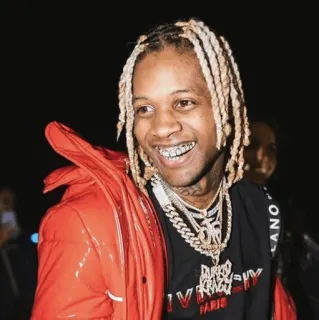 🔊 Lil Durk rapper, music, celebrity, smile telegram sticker