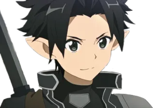 😊 anime, character, manga, fantasy, sword, warrior telegram sticker