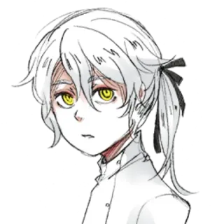 🤍 anime, manga, character, illustration, portrait, art telegram sticker