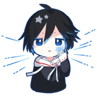 👿 chibi, anime, cute, cartoon, digital art telegram sticker