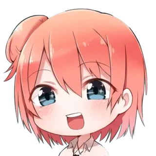 😁 anime, manga, cartoon, cute, girl, chibi, kawaii telegram sticker