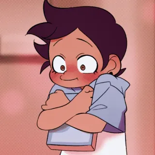 💷 Luz Noceda The Owl House cartone animato, animato, personaggio, fanart, arrossire, carino telegram sticker