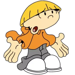 🤷‍♂ Nigel Uno Codename: Kids Next Door Dibujos animados, Personaje, Niño, KND: Los Chicos del Barrio, Nigel Uno, Número Uno whatsapp sticker