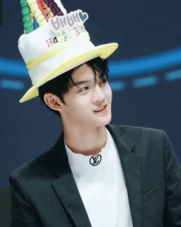 🌦 HAHAHA HAPPY BIRTHDAY birthday, celebration, hat, party, kpop, idol telegram sticker