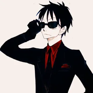 ❗️ Monkey D. Luffy One Piece Anime, One Piece, Luffy, Pak, Zonnebril, Cool telegram sticker