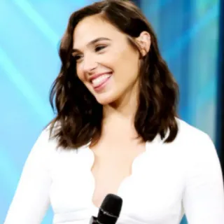 😝 Gal Gadot actress, woman, celebrity, portrait telegram sticker