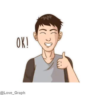 👍 OK! thumbs up, ok, agreement, approval, positive telegram sticker