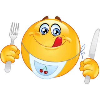 😋 Emoji, Comida, Comendo, Sorriso, Faminto telegram sticker