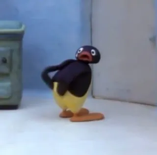 😢 Pingu Pingu, pinguino, cartone animato, claymation, programma per bambini whatsapp sticker