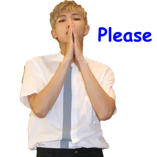 🙏 RM K-pop, cantante, maschio, celebrità, RM, BTS telegram sticker