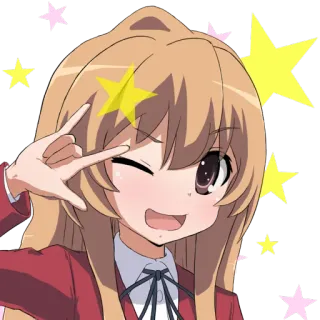 😘 Taiga Aisaka Toradora! Anime, Dessin animé, Mignon, Taiga, Toradora whatsapp sticker