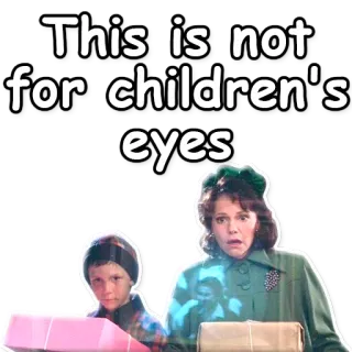 🙅 This is not for children's eyes children, warning, funny, meme telegram sticker