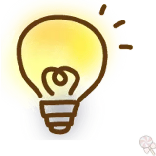 🍥 lampadina, idea, innovazione, lampada, luce, energia, invenzione telegram sticker