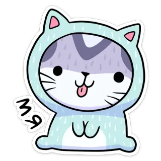 ☺️ мяу 고양이, 스티커, 귀여운, 동물, 만화, 러시아, 야옹 telegram sticker