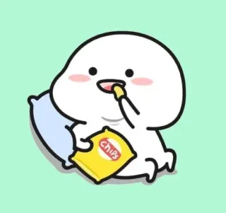 ✨ CHIPS Desenho animado, Snack, Batatas fritas, Fofo, Comida telegram sticker