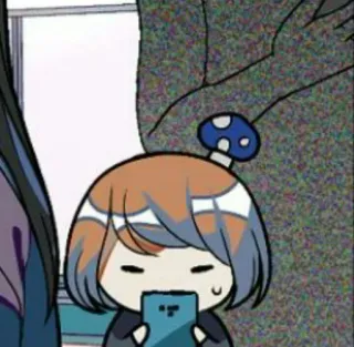 📱 anime, chibi, mushroom, character, cute telegram sticker