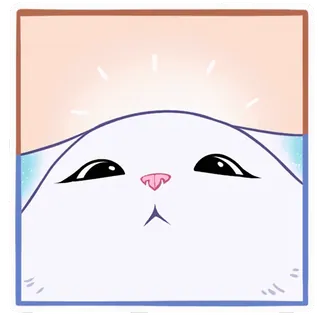 ☺️ cat, animal, cute, sticker, cartoon telegram sticker