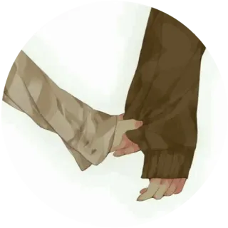 🤲 Händchenhalten, Liebe, Beziehung, Anime, Cartoon whatsapp sticker