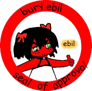 🔥 bury ebil
seal
of approval círculo vermelho, personagem de desenho animado, malvado, polegar para cima, selo de aprovação whatsapp sticker
