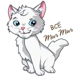 😉 kot, biały kot, słodki, zwierzę, zwierzę domowe, kociak telegram sticker