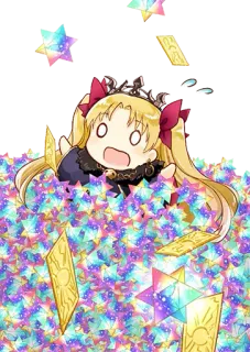 😰 Anime, Chibi, Cartoon, Kawaii, Mignon, Étoiles telegram sticker