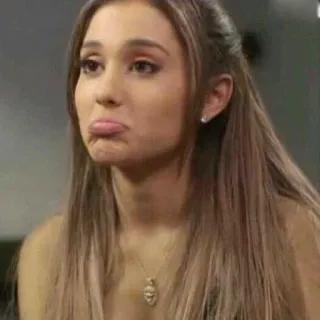 💋 Ariana Grande cantor, atriz, celebridade, pop, fofo, meme whatsapp sticker