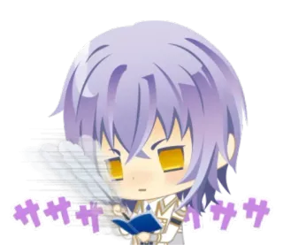 ✍ ササササ Anime, Manga, Dễ thương, Chibi, Đọc sách, Tiếng Nhật whatsapp sticker