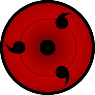 🌑 Sharingan Naruto ojo, Mangekyo, Dojutsu, anime, ninja telegram sticker