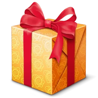 🎁 선물, 증정, 축하, 생일, 포장된 telegram sticker