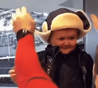 🙂 Hasbulla Hasbulla, Meme, Hut, Lächeln telegram sticker
