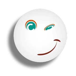 😉 微笑, 表情, 眨眼, 圆形, 脸, 快乐 telegram sticker
