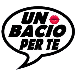 😘 UN BACIO PER TE bacio, labbra, italiano, amore, saluto telegram sticker