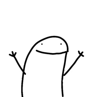 🌟 火柴人, 简单, 卡通, 绘画, 插画 telegram sticker