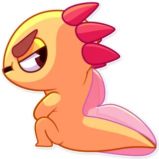 😠 Cartone animato, Carino, Mostro, Adesivo, Animale telegram sticker