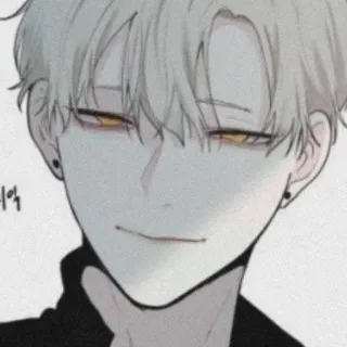 🗝 Anime, Manga, Personnage, Sourire, Boucles d'oreilles telegram sticker