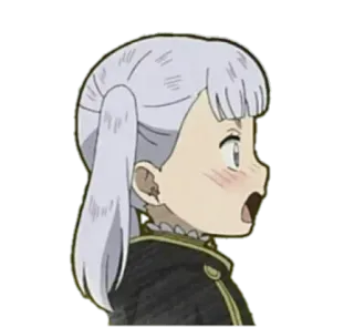 😯 Noelle Silva Black Clover anime, noelle silva, black clover, character, mage whatsapp sticker