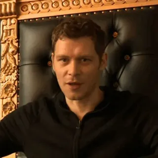 📰 Klaus Mikaelson The Vampire Diaries homme, portrait, vampire, Vampire Diaries, Klaus Mikaelson telegram sticker