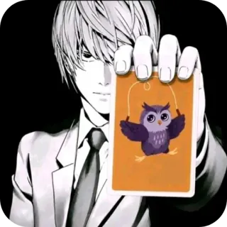 🐦 Light Yagami Death Note whatsapp sticker