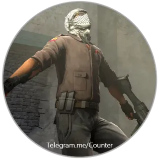 😊 Counter-Strike ผู้ก่อการร้าย, เคาน์เตอร์ สไตรค์, อาวุธ, ปืน, วิดีโอเกม, ทหาร telegram sticker