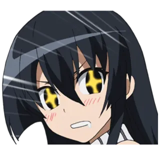 😍 anime, manga, cartoon, character, girl, animation telegram sticker