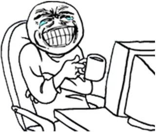 😂 meme, internet, lol, laughing, computer telegram sticker