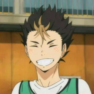 😊 Nishinoya Yuu Haikyuu!! anime, haikyuu, nishinoya, volleybal telegram sticker