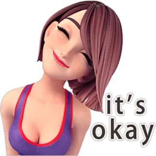 Sport Girl Tanya By MRMajdiN telegram stickers