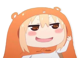 😈 Umaru Doma Himouto! Umaru-chan umaru, anime, himouto! umaru-chan, cute, girl, chibi telegram sticker