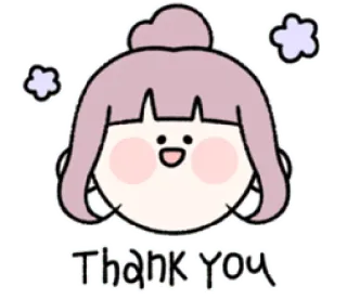 😊 Thank you danke, süß, cartoon, figur, wertschätzung, kawaii, freundlich telegram sticker