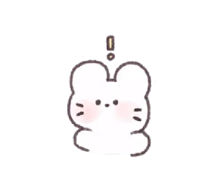 🦟 мышь, милый, животное, кавай, стикер, мультфильм, румянец telegram sticker