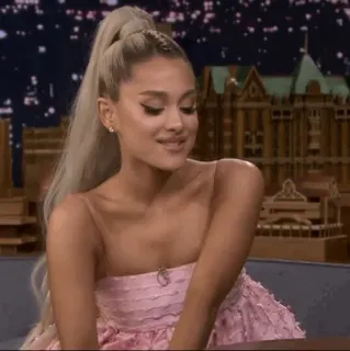 🌙 Ariana Grande singer, celebrity, person, woman, pop star telegram sticker