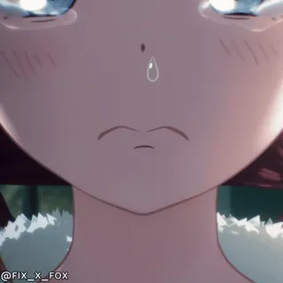 ๐ญ Mitsumune Mayoiga anime girl, crying, tears, sadness, emotional, expression sheet, anime style, upset whatsapp sticker