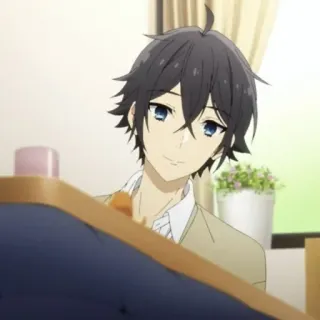 🖤 Izumi Miyamura Horimiya 动漫, 男性, 角色, 堀与宫村, 宫村伊澄, 漫画 telegram sticker